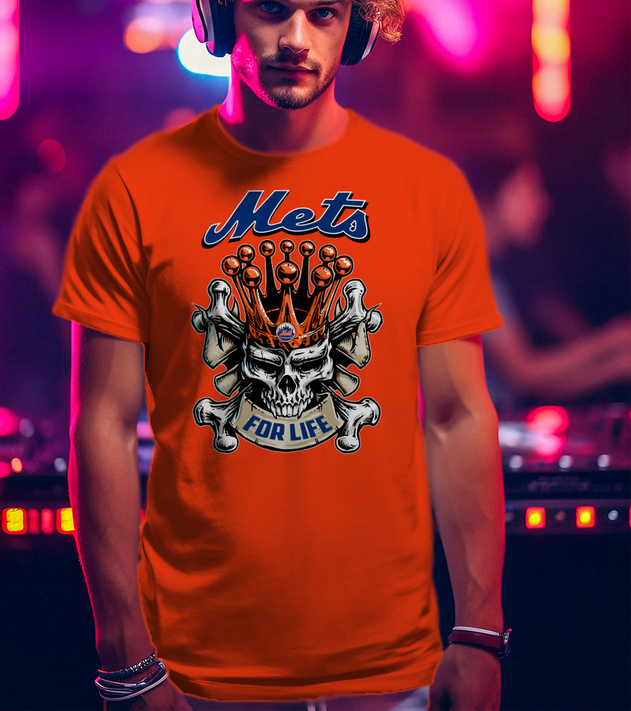Mets Skull King For Life T-Shirt
