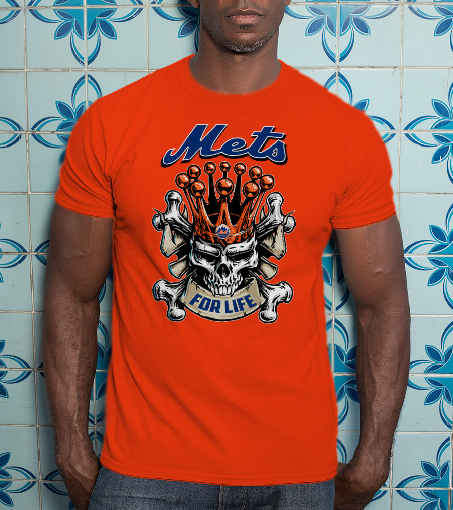 Mets Skull King For Life T-Shirt