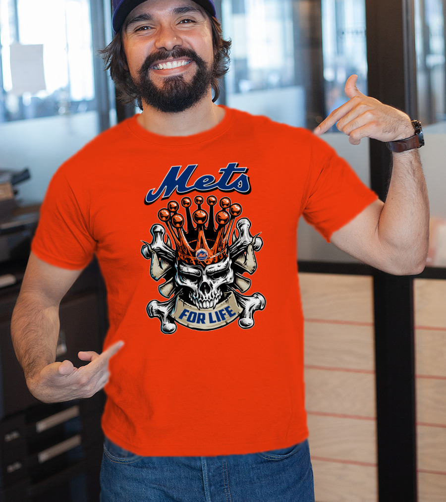 Mets Skull King For Life T-Shirt