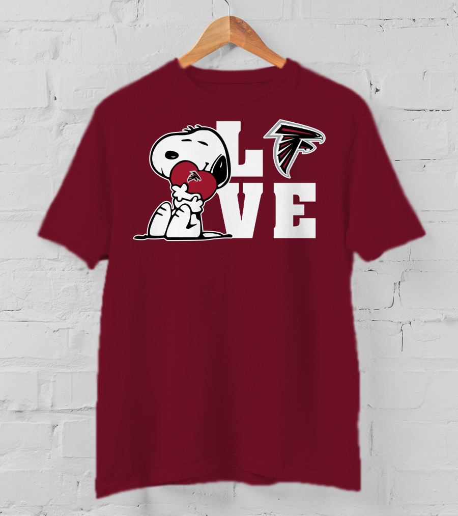 Snoopy Atlanta Falcons Love T-Shirt