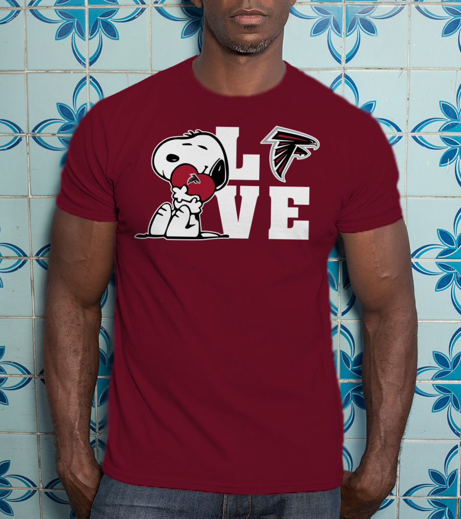 Snoopy Atlanta Falcons Love T-Shirt