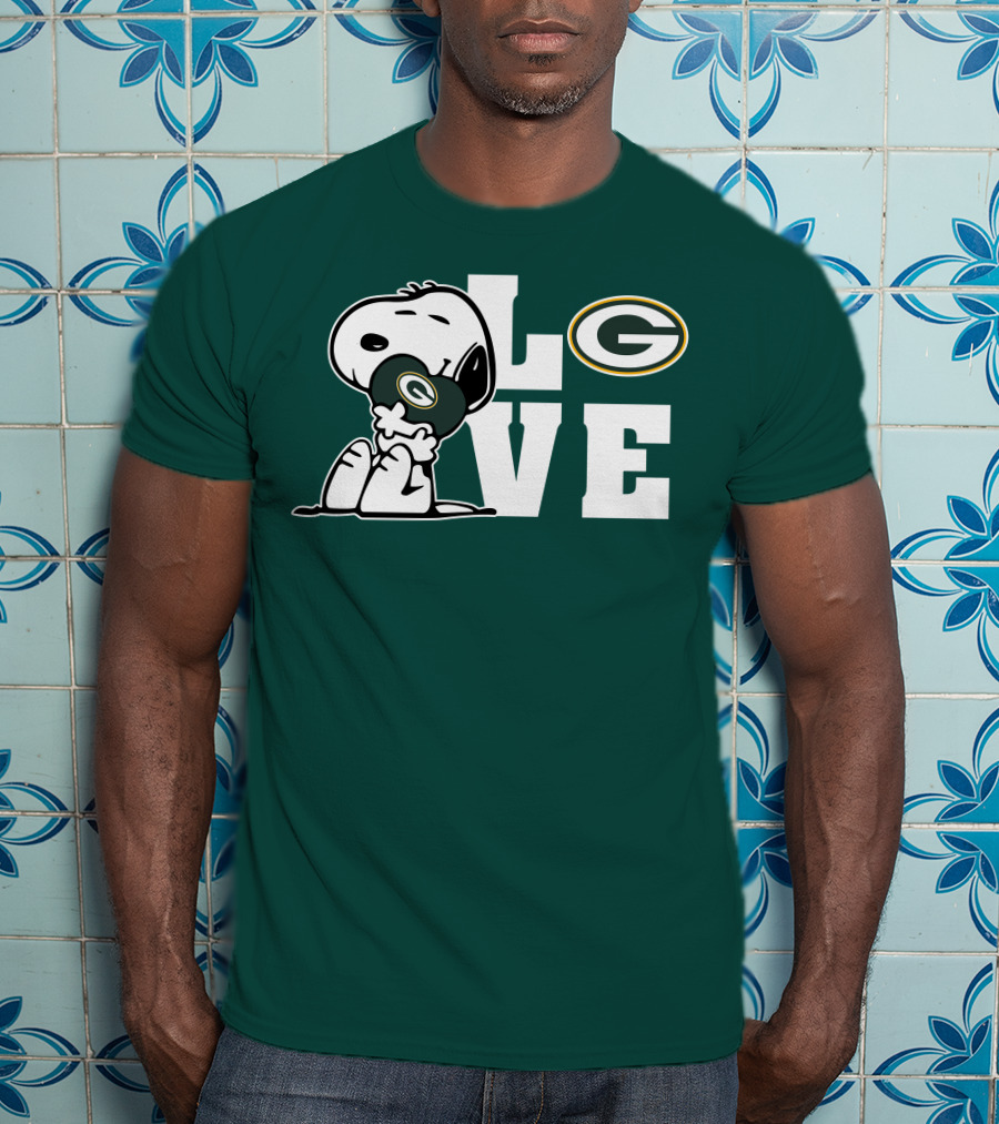 Snoopy Love Green Bay Packers T-Shirt