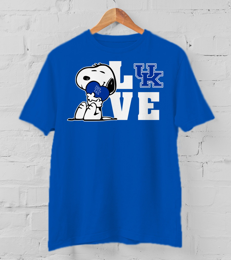 Snoopy Love Uk Kentucky Wildcats T-Shirt