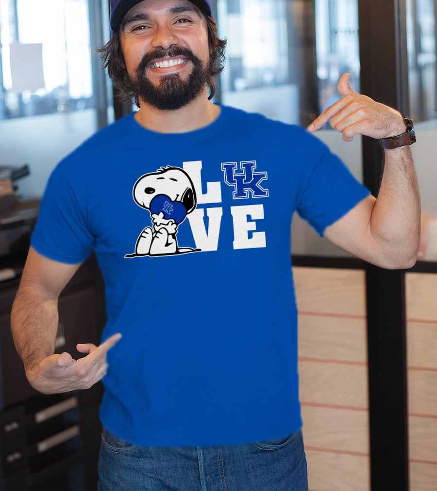 Snoopy Love Uk Kentucky Wildcats T-Shirt