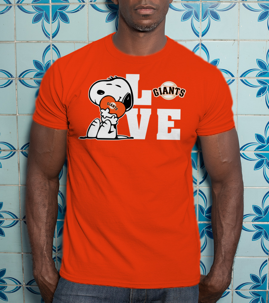 Snoopy Giants Love San Francisco Giants T-Shirt