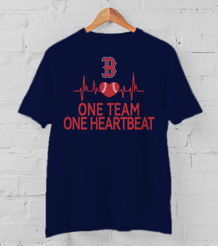 Boston Red Sox Heartbeat Unity Baseball T-Shirt