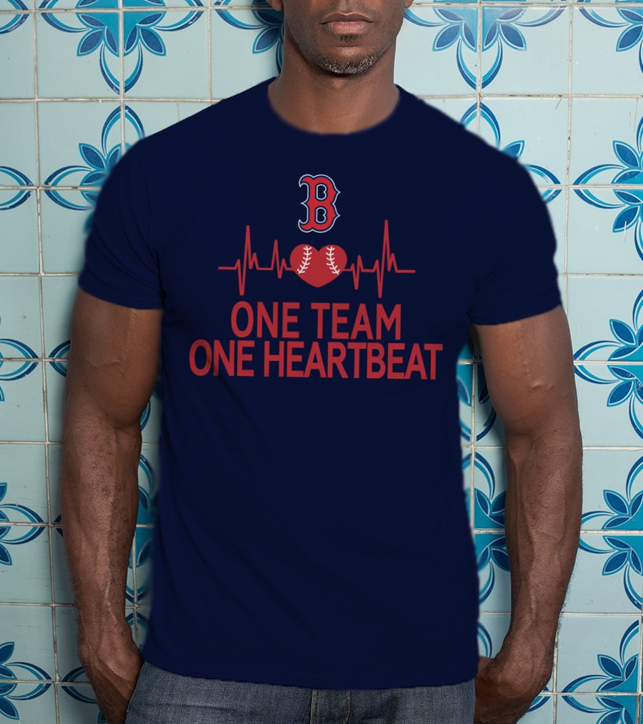Boston Red Sox Heartbeat Unity Baseball T-Shirt