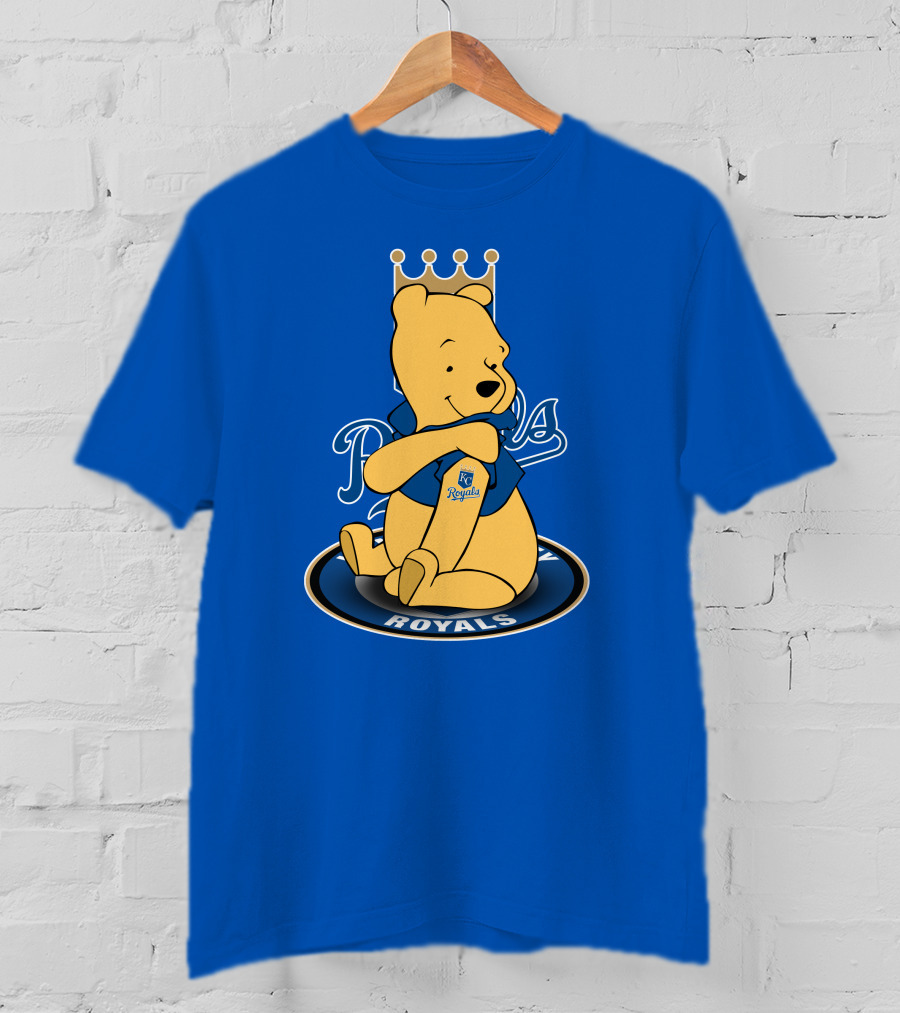 Kansas City Royals Winnie The Pooh Royals Baseball T-Shirt