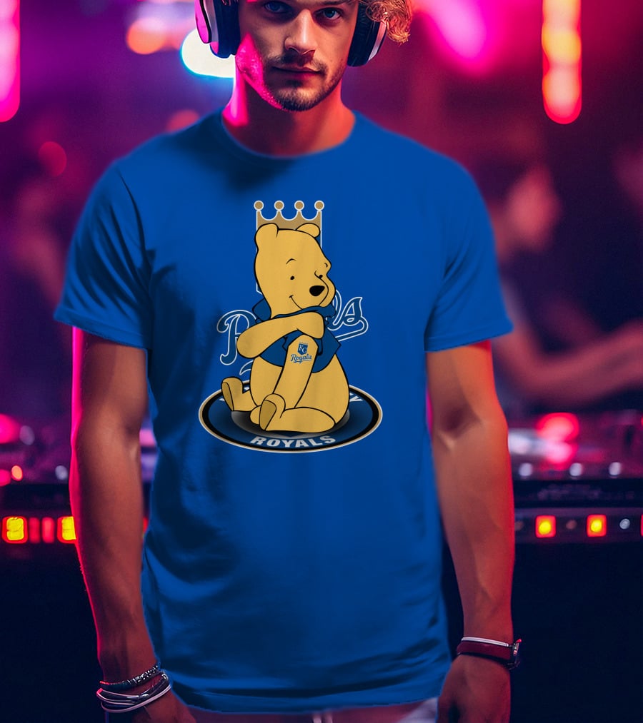 Kansas City Royals Winnie The Pooh Royals Baseball T-Shirt