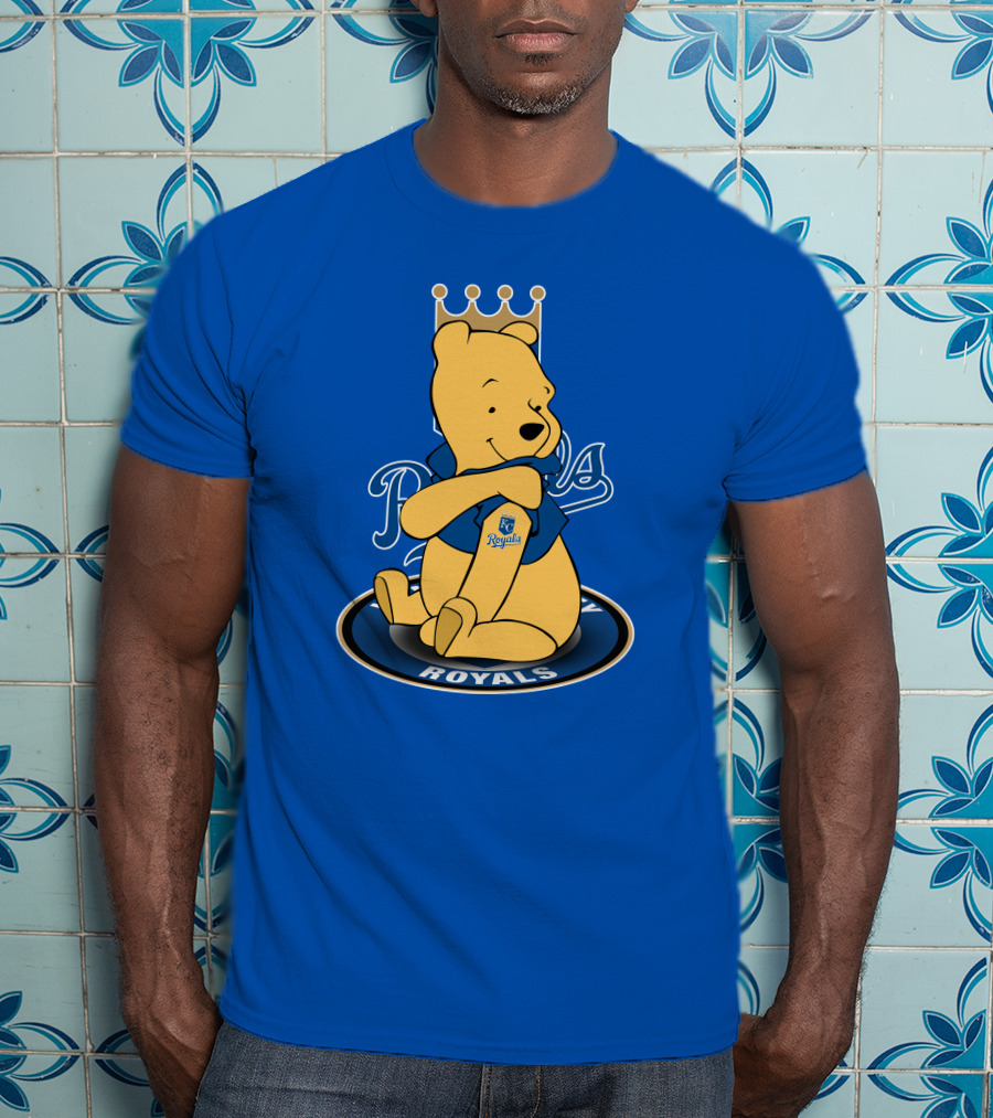 Kansas City Royals Winnie The Pooh Royals Baseball T-Shirt