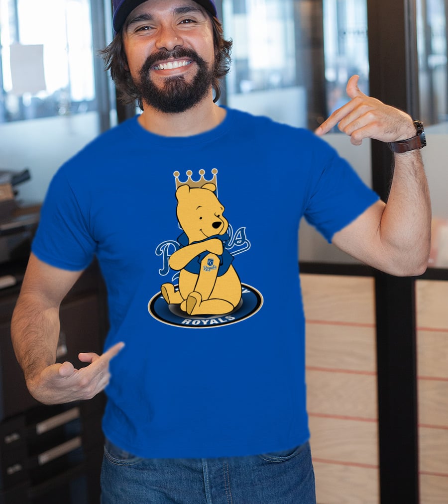 Kansas City Royals Winnie The Pooh Royals Baseball T-Shirt