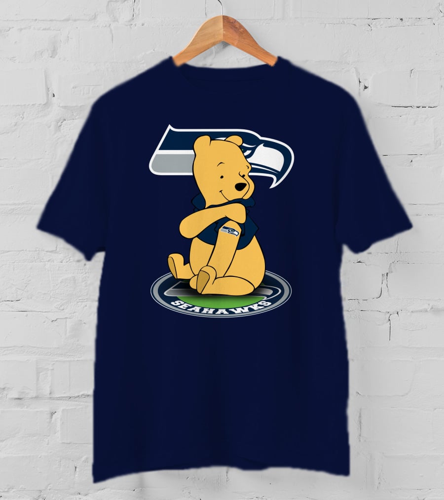 Seattle Seahawks Winnie The Pooh Fan Crossover T-Shirt