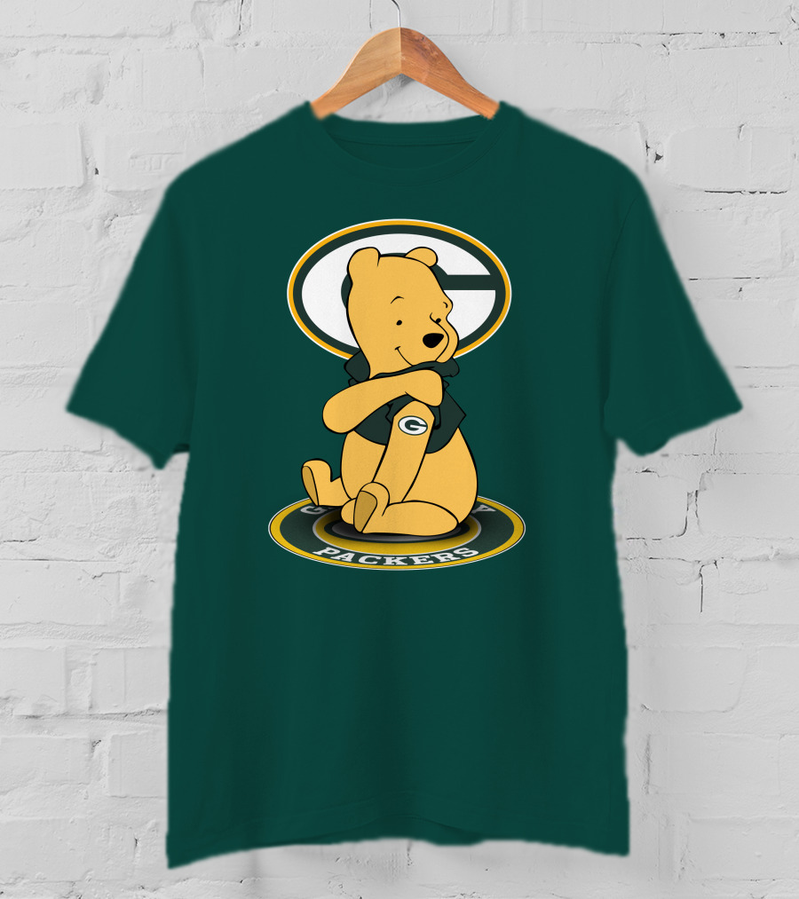 Green Bay Packers Winnie The Pooh G Logo Packers T-Shirt