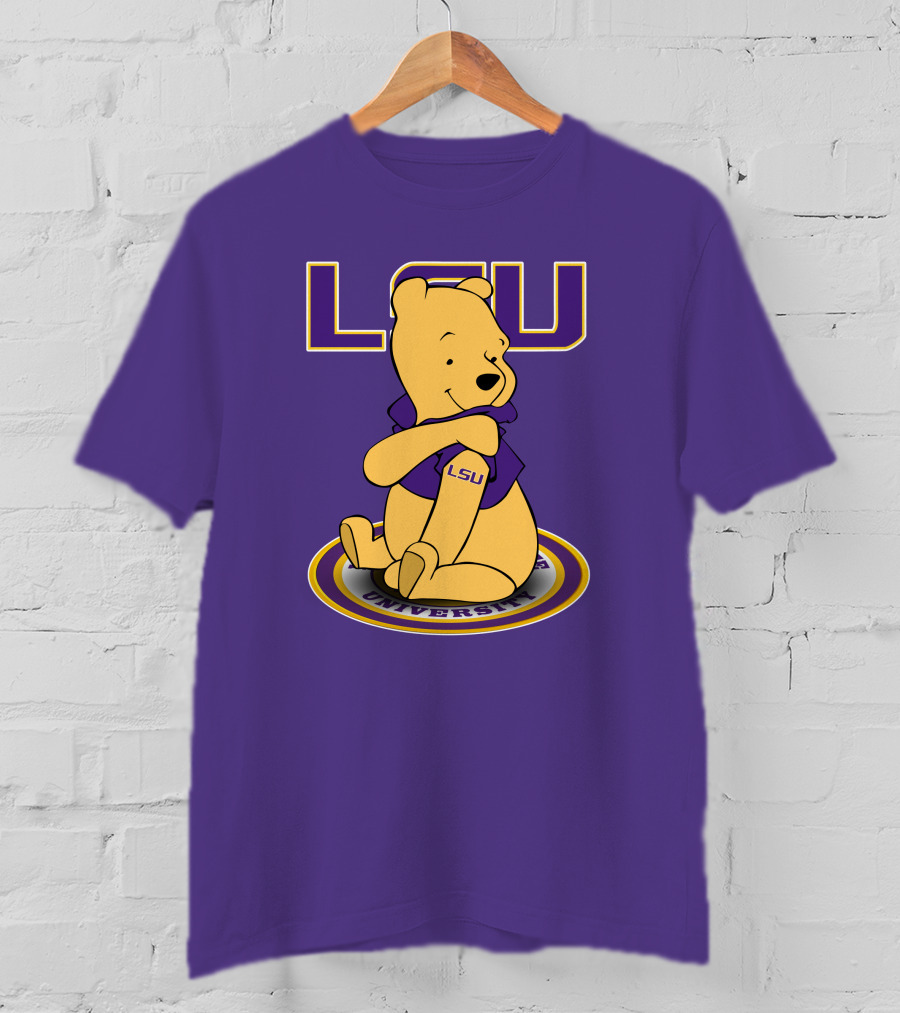 LSU Tigers Winnie The Pooh University Mascot T-Shirt
