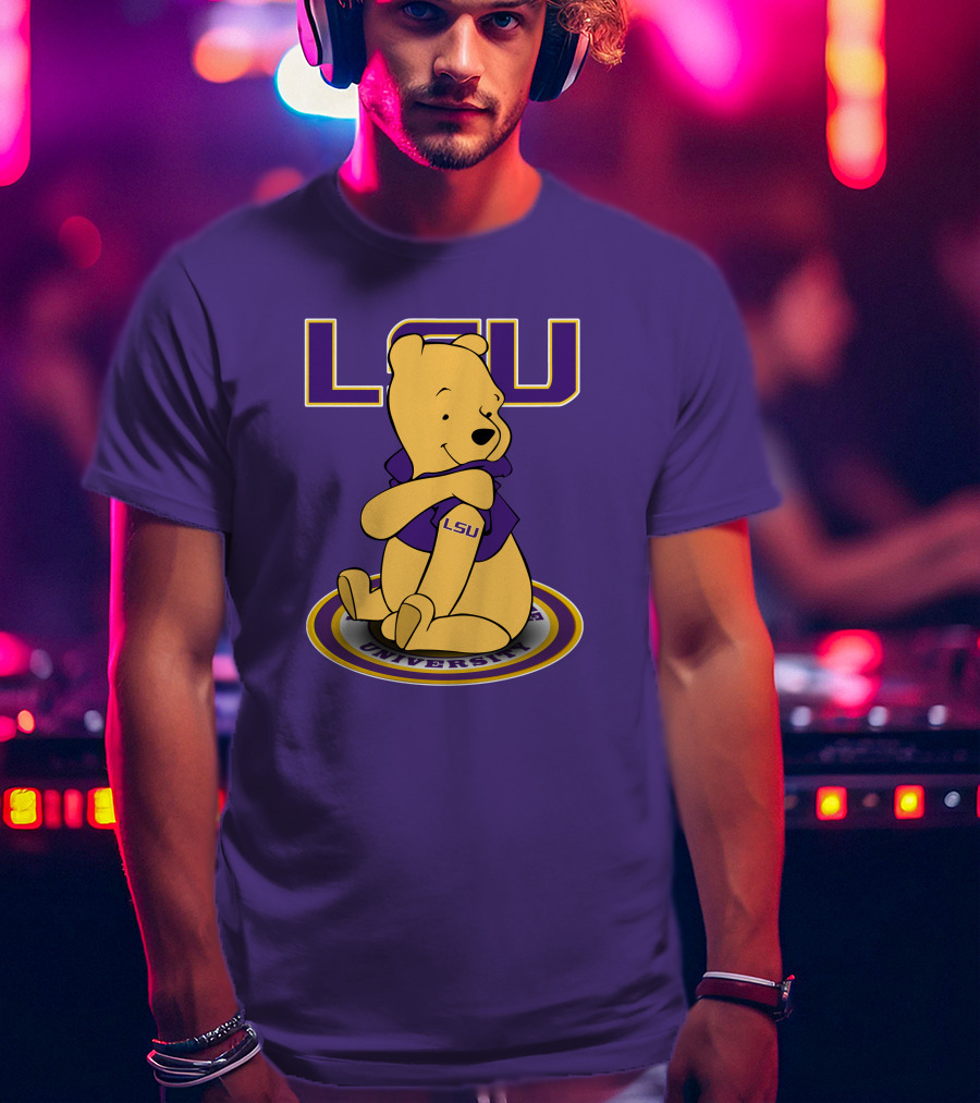 LSU Tigers Winnie The Pooh University Mascot T-Shirt