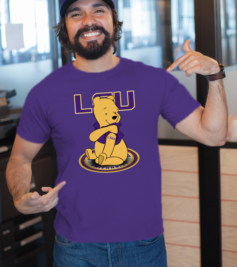 LSU Tigers Winnie The Pooh University Mascot T-Shirt