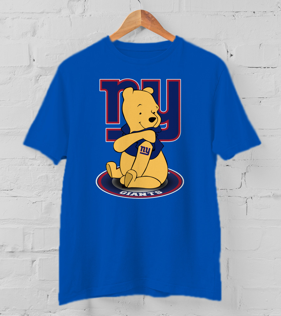 New York Giants Winnie The Pooh Ny Giants T-Shirt