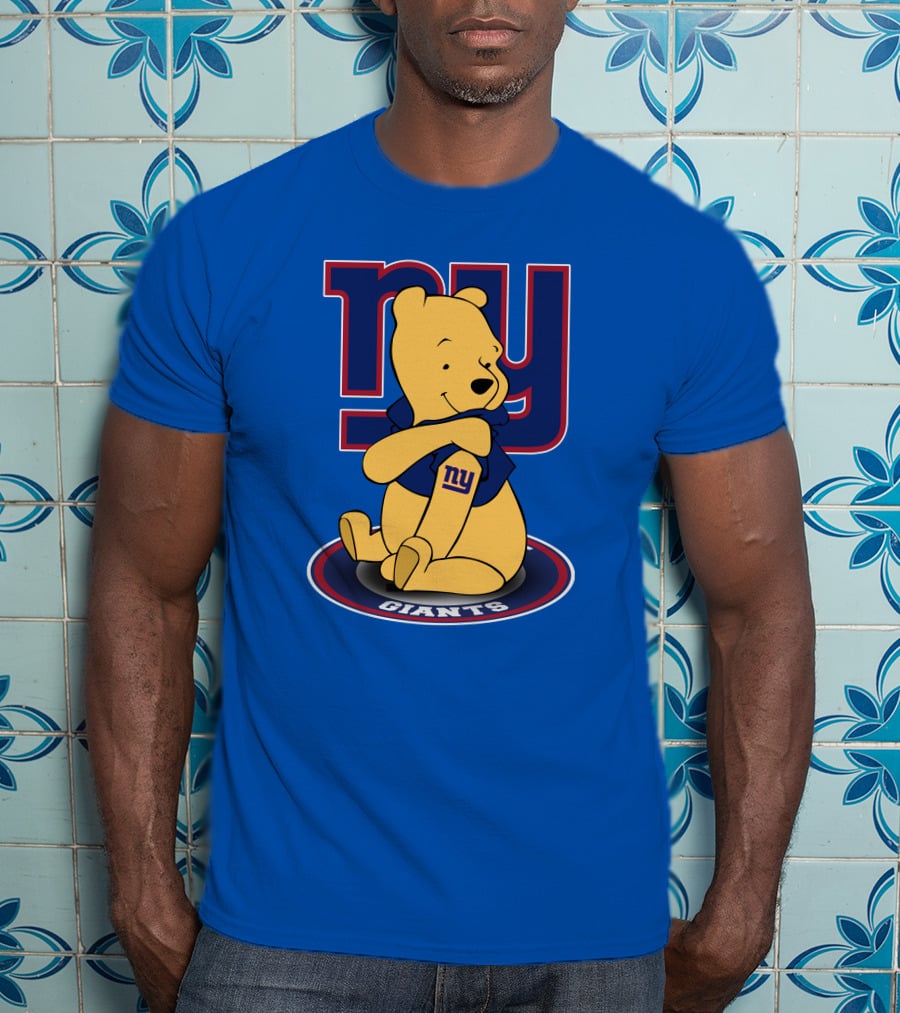 New York Giants Winnie The Pooh Ny Giants T-Shirt