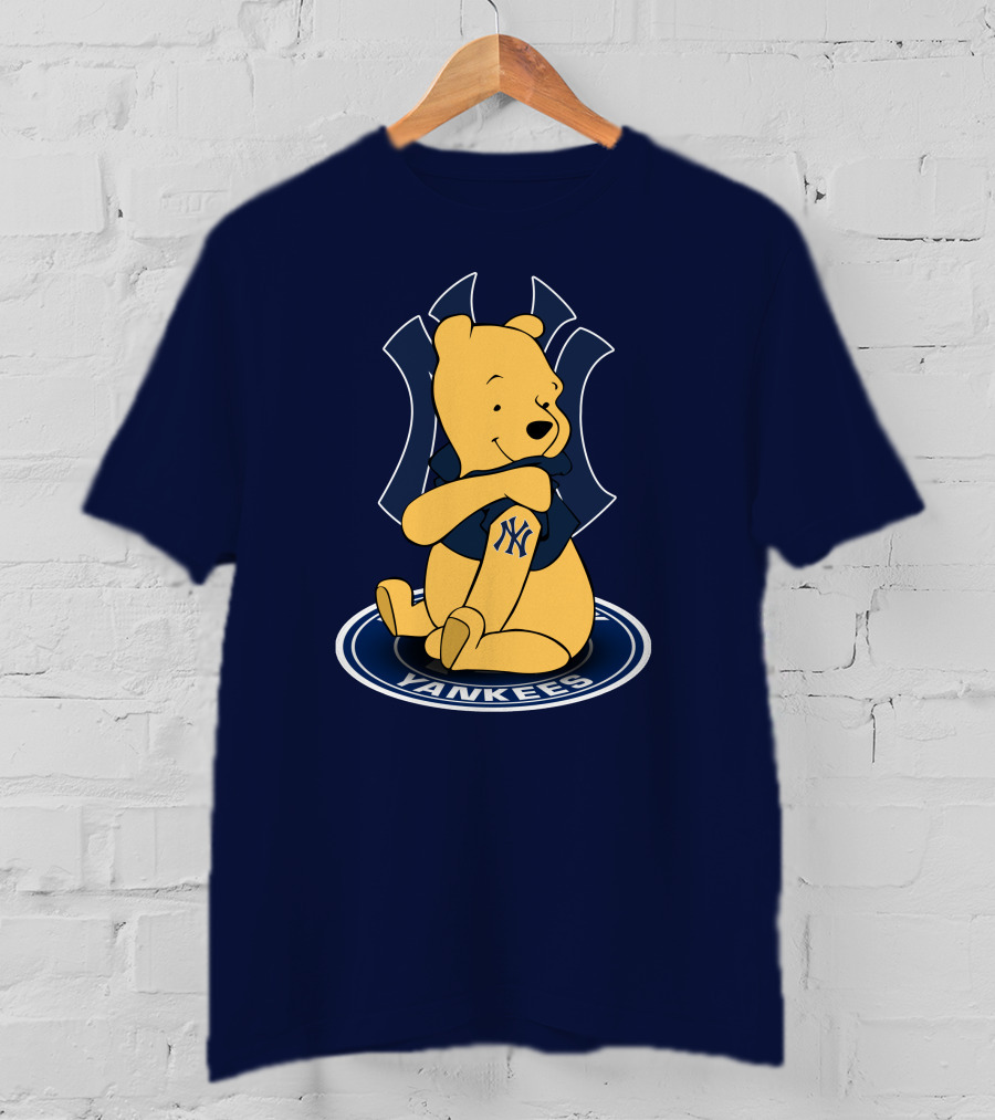 New York Yankees Winnie The Pooh Yankees Logo T-Shirt