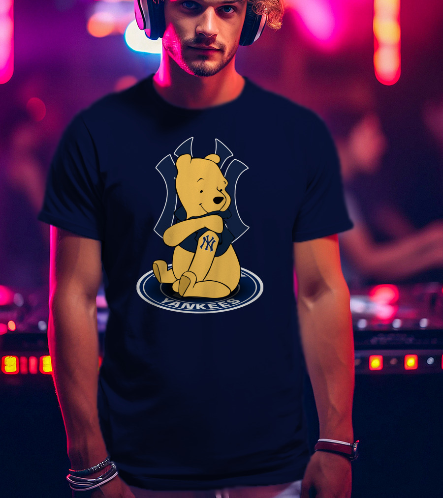 New York Yankees Winnie The Pooh Yankees Logo T-Shirt