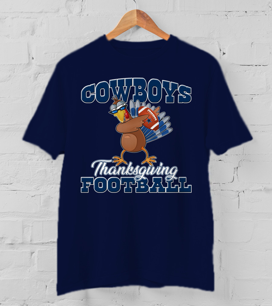 COWBOYS Turkey Thanksgiving Football T-Shirt