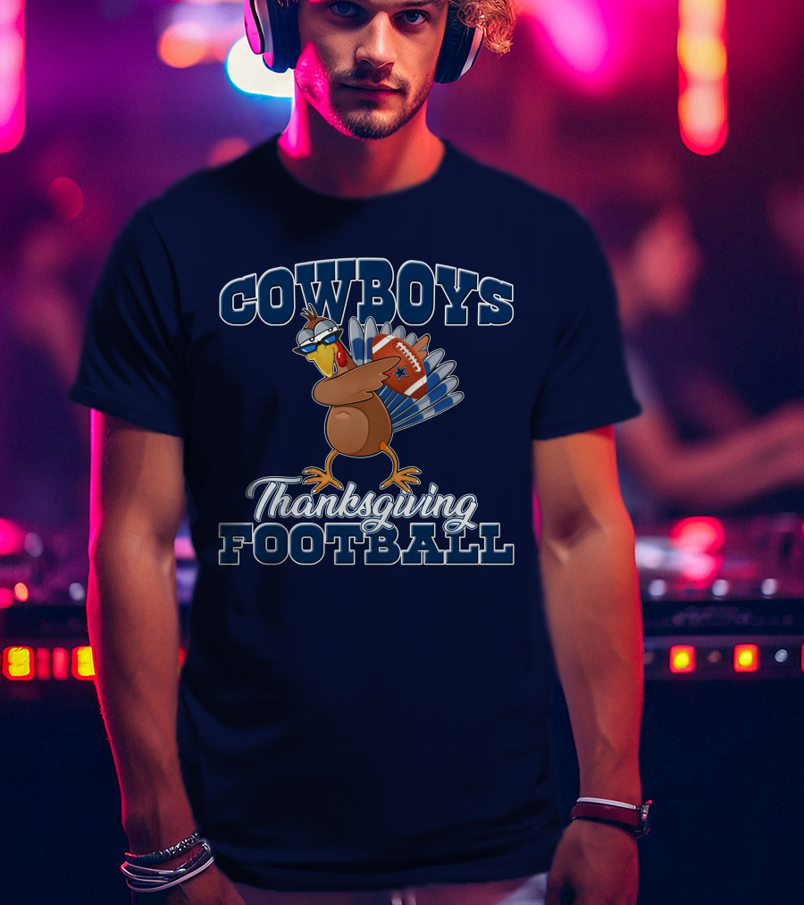 COWBOYS Turkey Thanksgiving Football T-Shirt