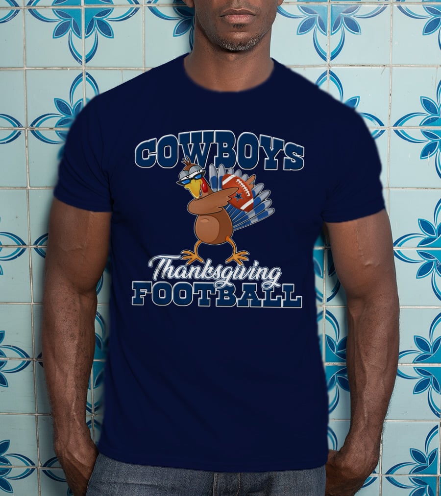 COWBOYS Turkey Thanksgiving Football T-Shirt