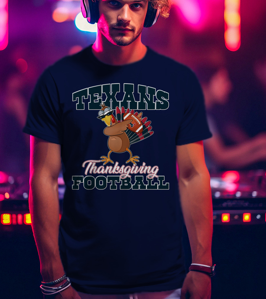 Texans Thanksgiving Football T-Shirt