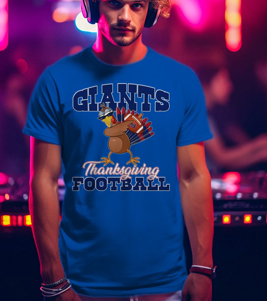 Giants Thanksgiving Football Turkey T-Shirt