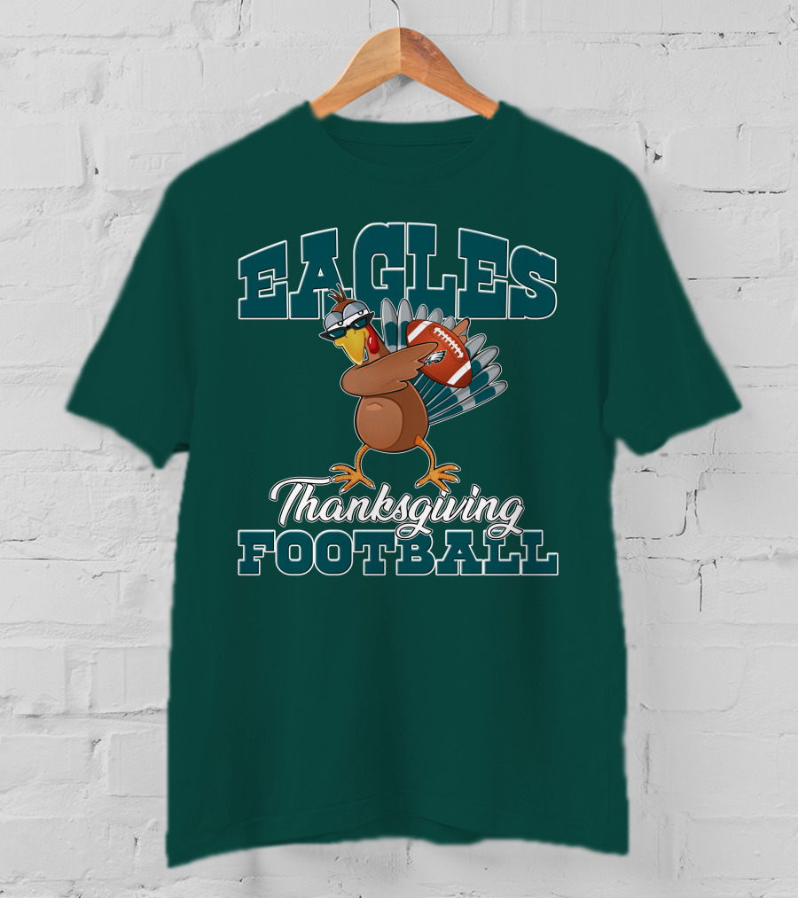 Eagles Thanksgiving Football Turkey T-Shirt