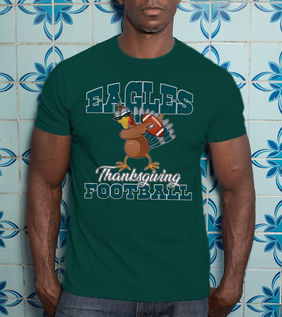 Eagles Thanksgiving Football Turkey T-Shirt