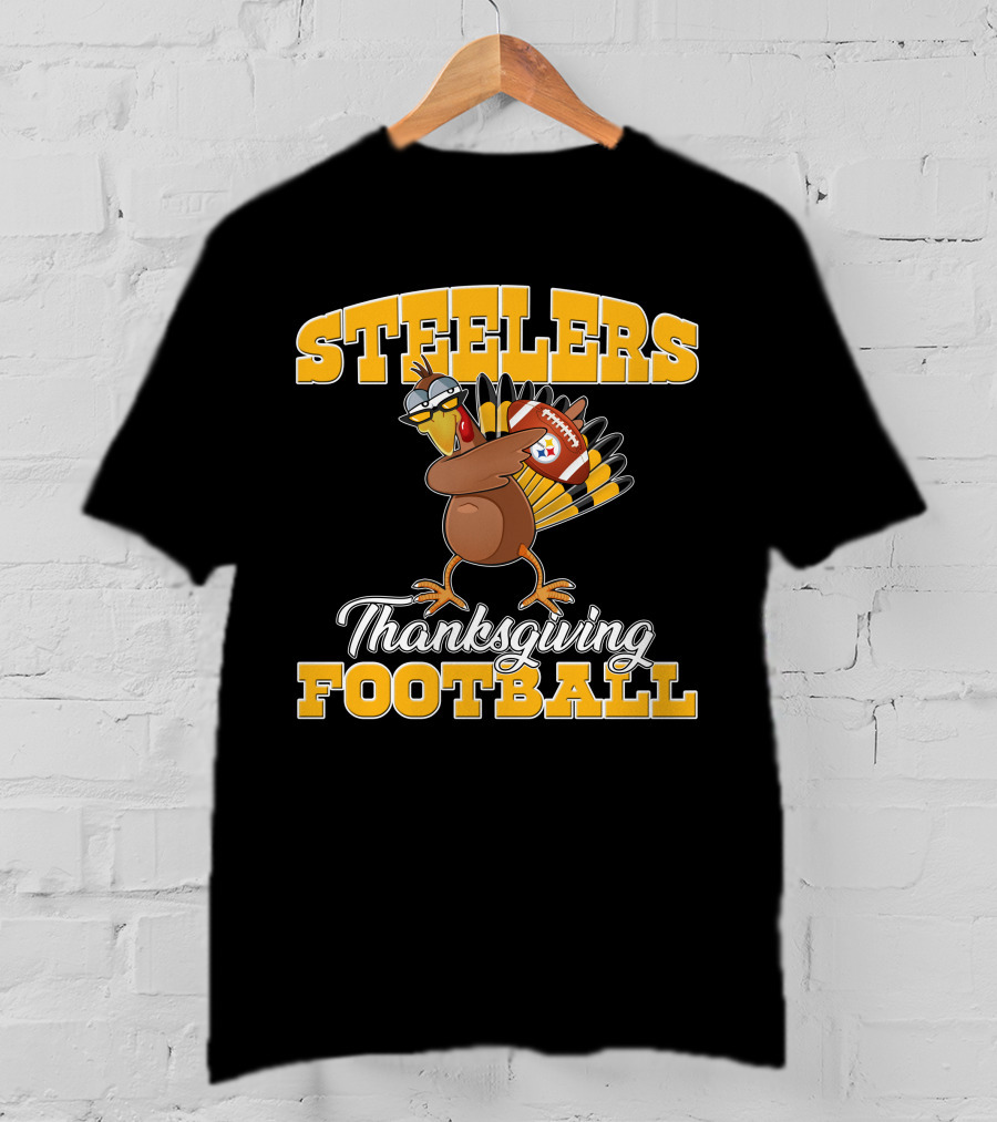 Steelers Thanksgiving Football Turkey T-Shirt