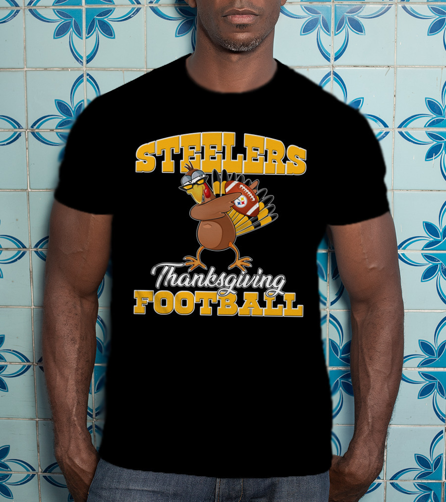 Steelers Thanksgiving Football Turkey T-Shirt