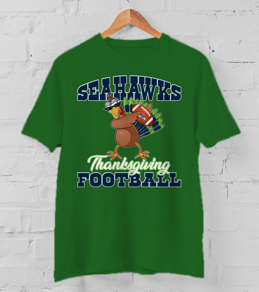 Seahawks Thanksgiving Football Turkey T-Shirt