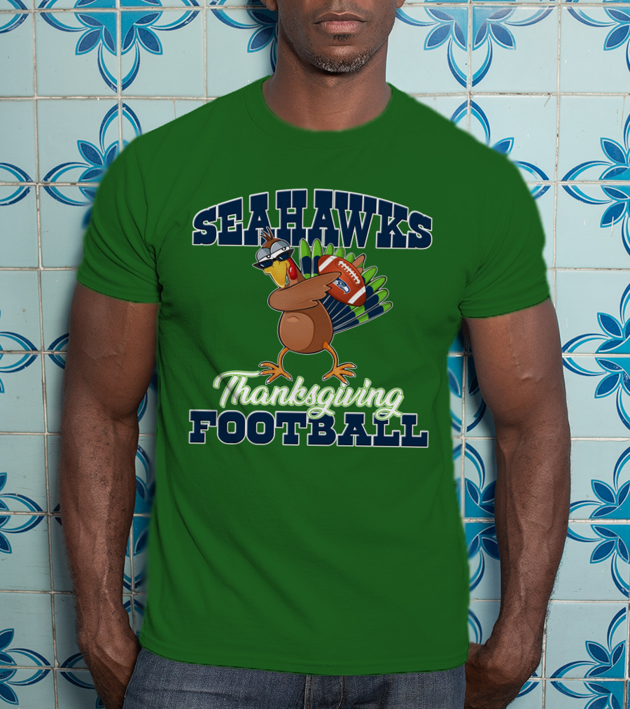 Seahawks Thanksgiving Football Turkey T-Shirt