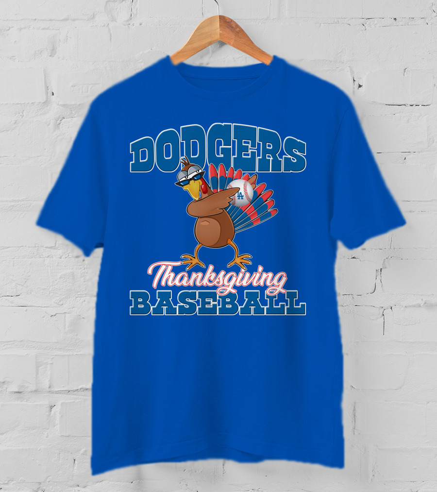 Dodgers Thanksgiving Baseball T-Shirt