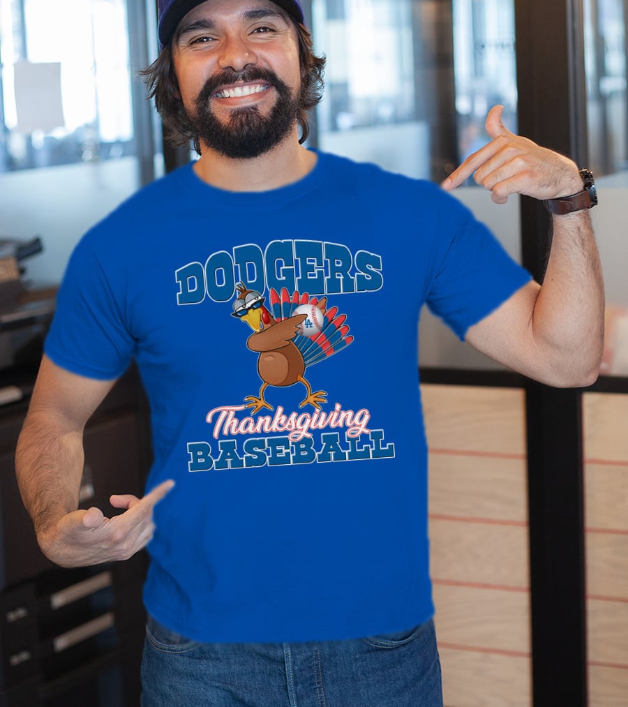 Dodgers Thanksgiving Baseball T-Shirt