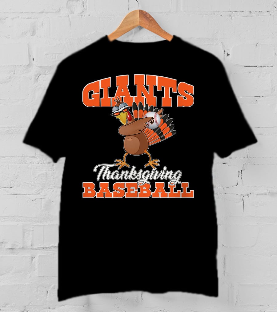 Giants Thanksgiving Baseball Turkey San Francisco T-Shirt
