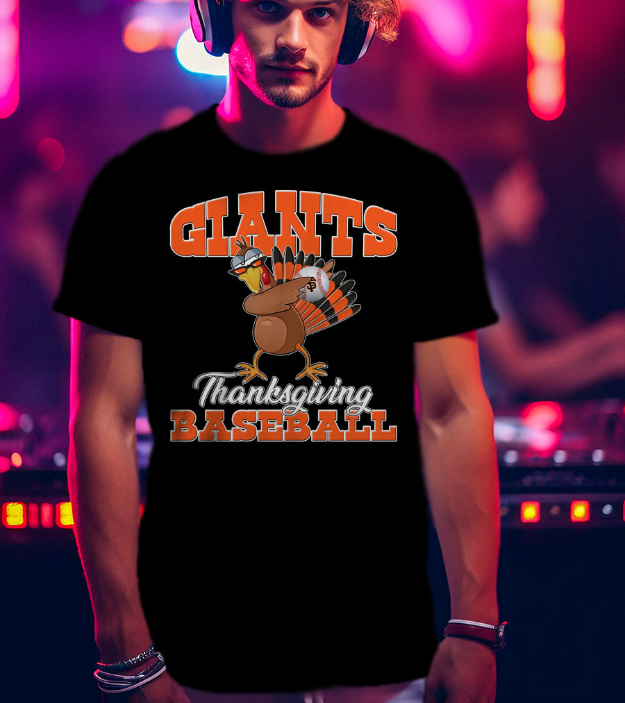 Giants Thanksgiving Baseball Turkey San Francisco T-Shirt