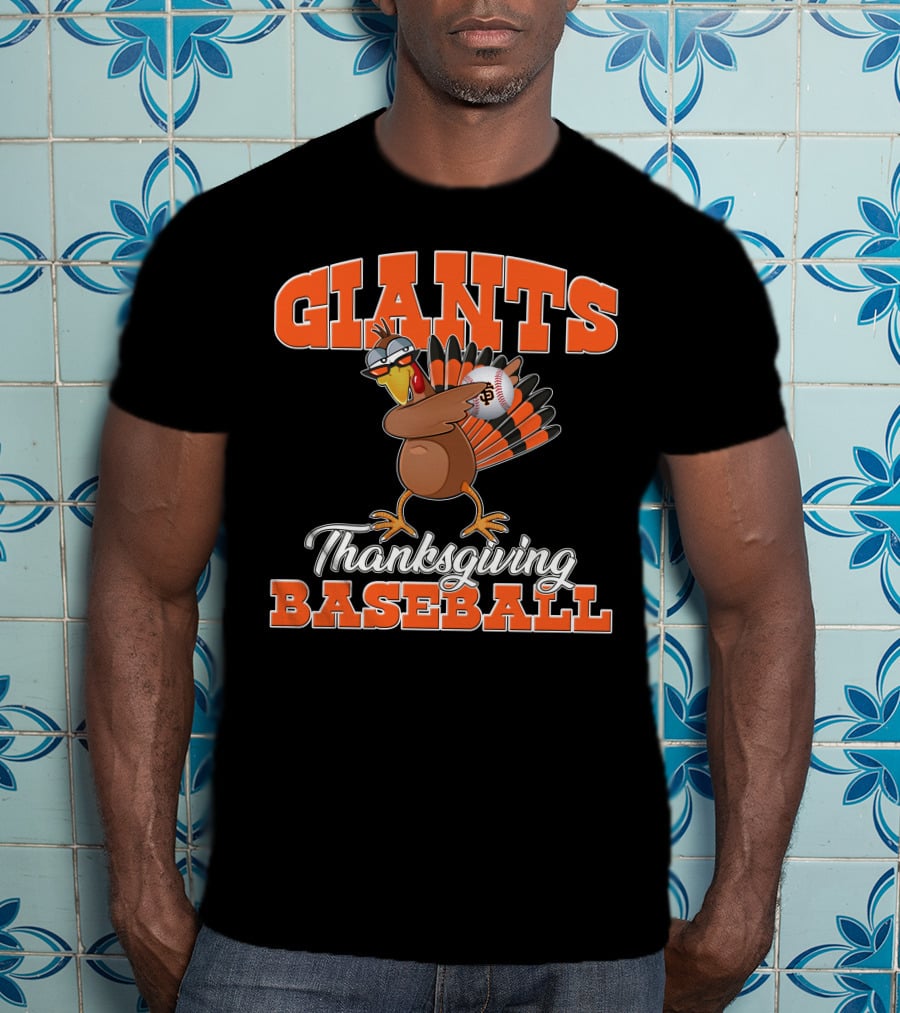 Giants Thanksgiving Baseball Turkey San Francisco T-Shirt