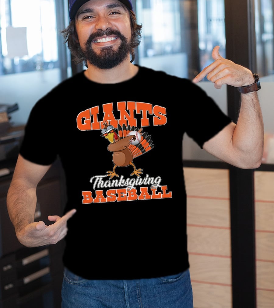 Giants Thanksgiving Baseball Turkey San Francisco T-Shirt