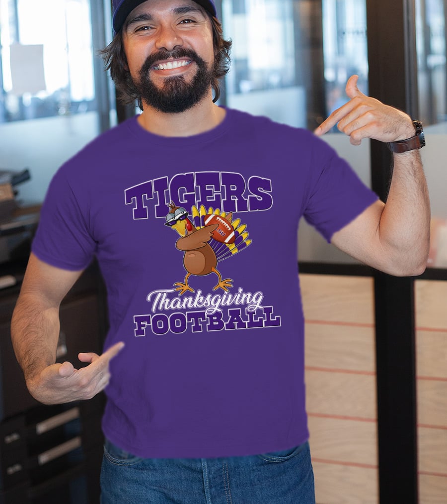 Tigers Thanksgiving Football LSU Turkey T-Shirt