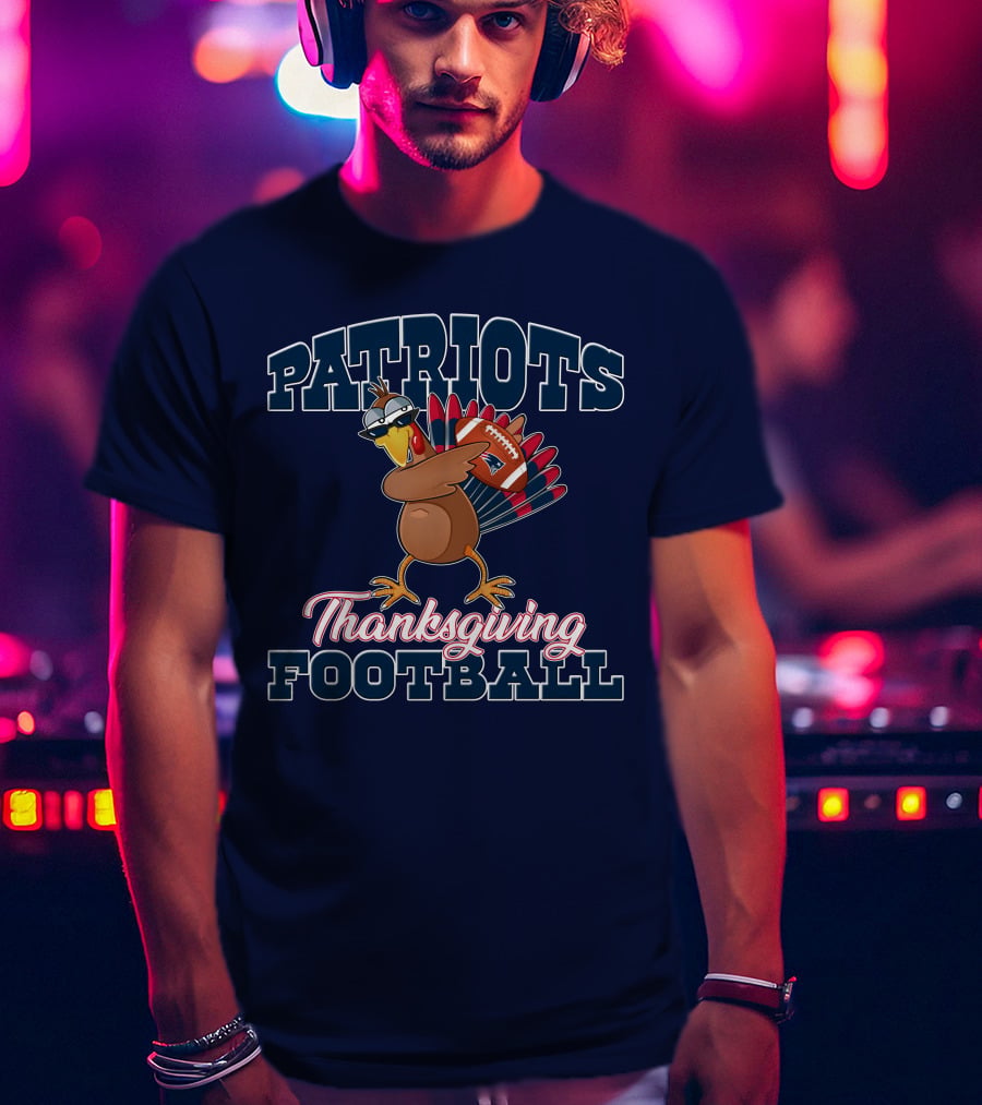 PATRIOTS Thanksgiving Football Turkey T-Shirt
