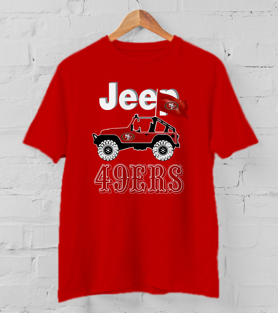 Jeep 49ers SF Flag T-Shirt