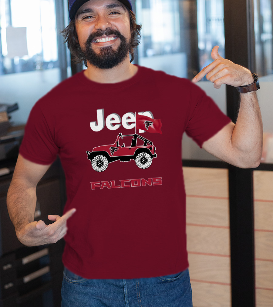 Jeep Falcons Truck Atlanta Falcons Are Coming T-Shirt