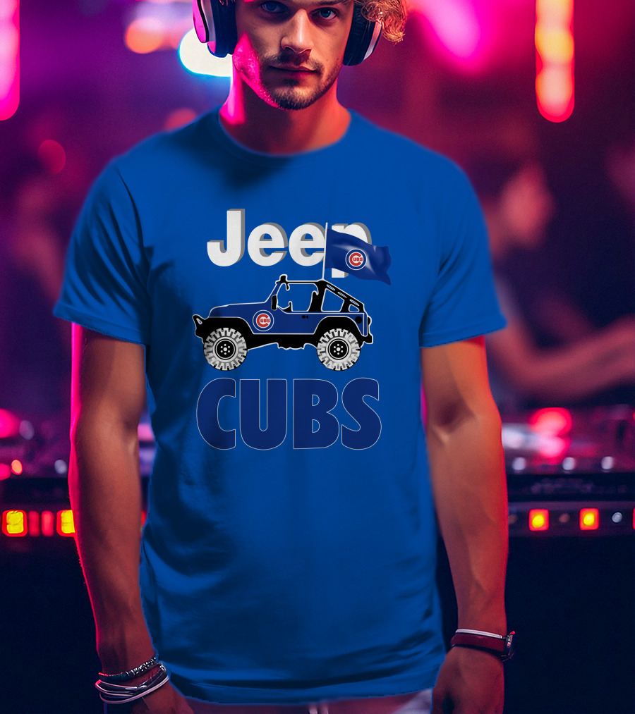 Jeep Cubs Coming Chicago Cubs Jeep T-Shirt