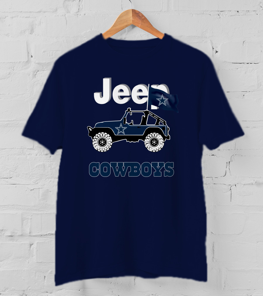 Dallas Cowboys Jeep Star Logo Flag T-Shirt