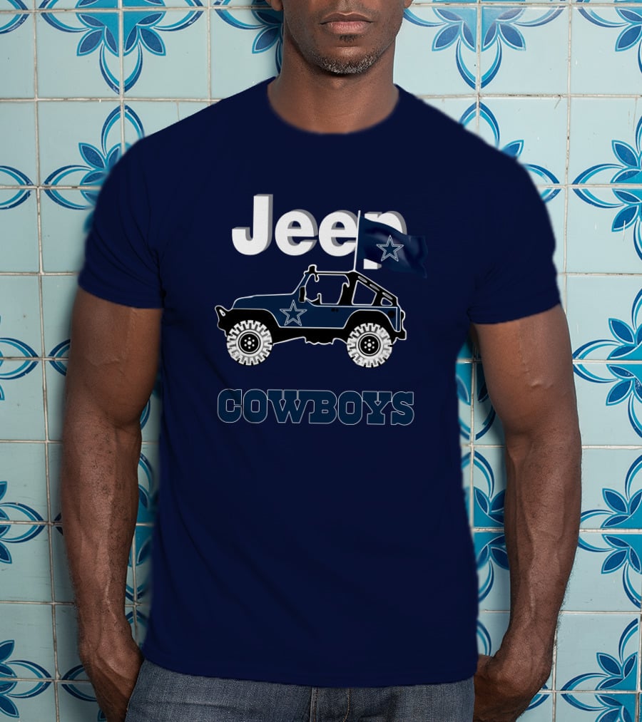Dallas Cowboys Jeep Star Logo Flag T-Shirt
