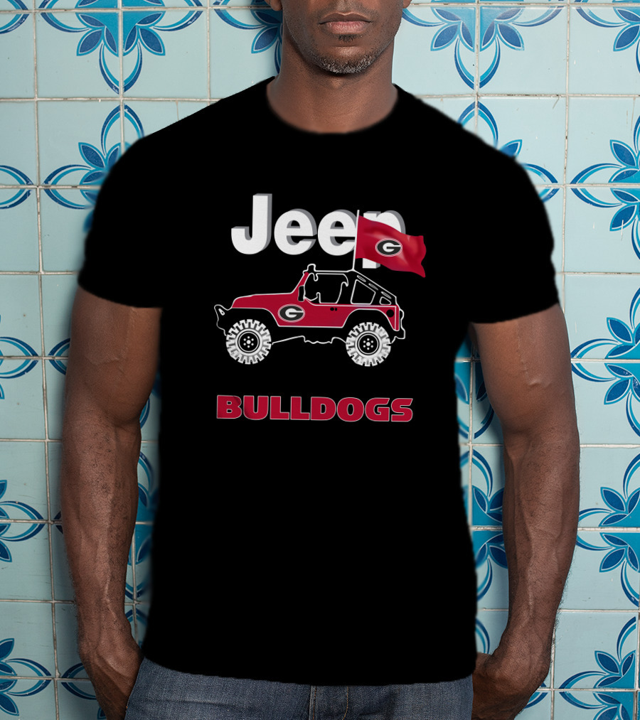 Georgia Bulldogs Jeep Flag Bulldogs T-Shirt