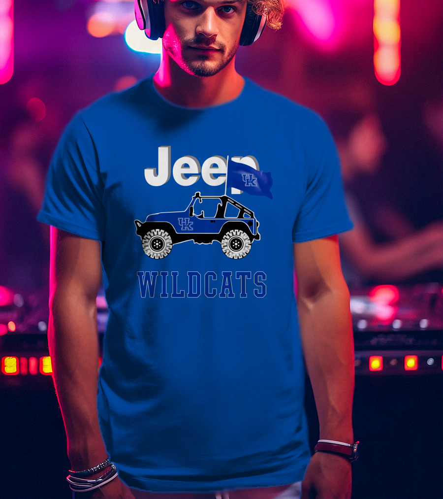 Jeep Kentucky Wildcats Flag Edition T-Shirt